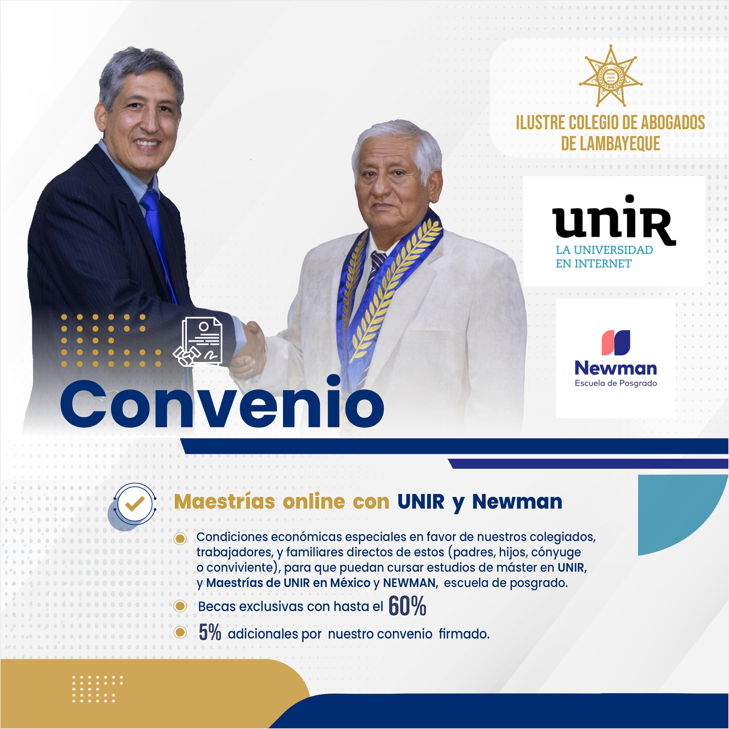 Convenio CONVENIOS UNIR Y NEWMAN